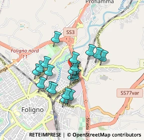 Mappa Via Raffaello Sanzio, 06034 Foligno PG, Italia (0.71)
