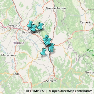 Mappa Via Ludovico Ariosto, 06036 Montefalco PG, Italia (9.48786)