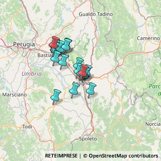 Mappa Via Ludovico Ariosto, 06036 Montefalco PG, Italia (10.4525)