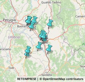 Mappa Via Ludovico Ariosto, 06034 Foligno PG, Italia (10.47643)