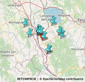 Mappa Strada Comunale delle Caselle, 06062 Città della Pieve PG, Italia (9.06615)