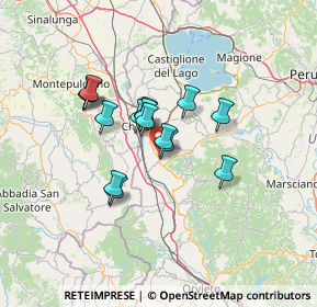 Mappa Strada Comunale delle Caselle, 06062 Città della Pieve PG, Italia (10.30933)