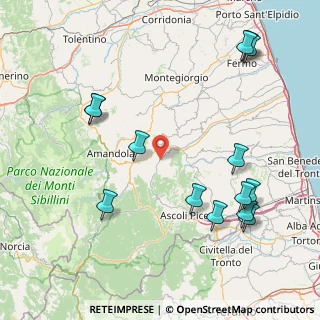 Mappa Via D. Bramante, 63100 Force AP, Italia (20.58357)