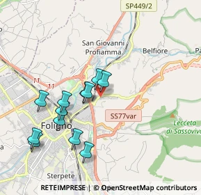 Mappa Via della Concordia, 06034 Foligno PG, Italia (1.88917)