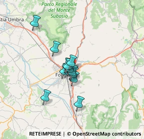 Mappa Via della Concordia, 06034 Foligno PG, Italia (4.665)