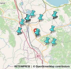 Mappa Strada Comunale delle Caselle, 06062 Città della Pieve PG, Italia (7.22813)