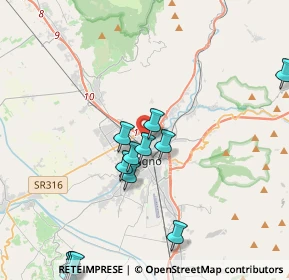 Mappa Via Nicolò Tignosi, 06034 Foligno PG, Italia (5.23857)
