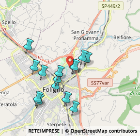 Mappa Via Sicilia, 06034 Foligno PG, Italia (1.73)