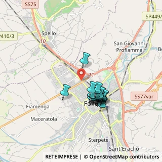 Mappa Viale Firenze, 06034 Foligno PG, Italia (1.445)