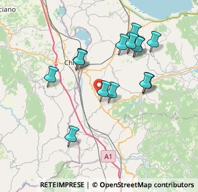 Mappa SP 311, 06062 Città della Pieve PG, Italia (7.13857)