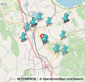 Mappa SP 311, 06062 Città della Pieve PG, Italia (7.20938)