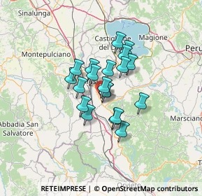 Mappa SP 311, 06062 Città della Pieve PG, Italia (8.956)