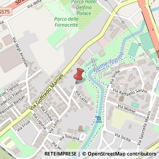 Mappa Via Lazio, 31, 06034 Foligno, Perugia (Umbria)