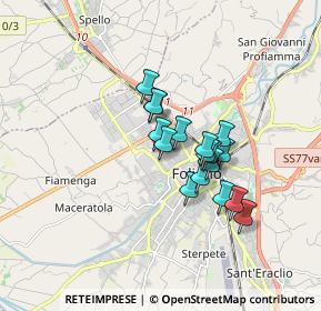 Mappa Via Francesco Innamorati, 06034 Foligno PG, Italia (1.26059)