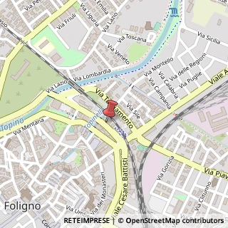 Mappa Viale IV Novembre, 14, 06034 Foligno, Perugia (Umbria)