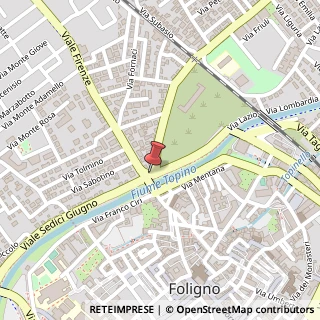 Mappa Piazzale firenze 1, 06034 Foligno, Perugia (Umbria)