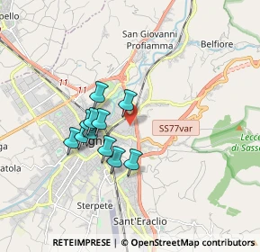 Mappa Via Ombrone, 06034 Foligno PG, Italia (1.41273)