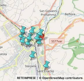 Mappa Via Ombrone, 06034 Foligno PG, Italia (1.55364)