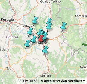 Mappa Via Ombrone, 06034 Foligno PG, Italia (7.1225)