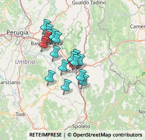 Mappa Via Monte Acuto, 06034 Foligno PG, Italia (10.49647)