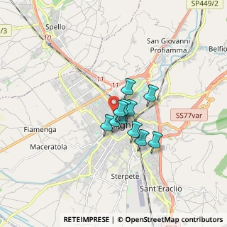 Mappa Via Sabotino, 06034 Foligno PG, Italia (1.01818)