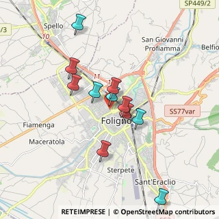 Mappa Via Sabotino, 06034 Foligno PG, Italia (1.61727)