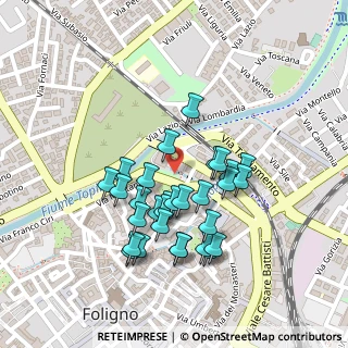 Mappa Via Augusto Bolletta, 06034 Foligno PG, Italia (0.20333)