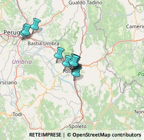 Mappa Via Augusto Bolletta, 06034 Foligno PG, Italia (8.58455)