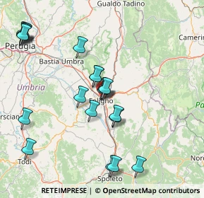 Mappa Via Augusto Bolletta, 06034 Foligno PG, Italia (17.626)