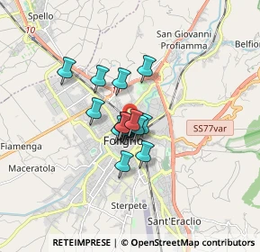 Mappa Via Augusto Bolletta, 06034 Foligno PG, Italia (0.98125)