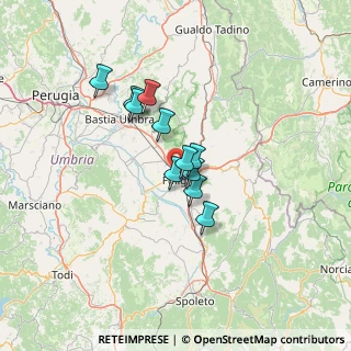 Mappa Via Aspromonte, 06034 Foligno PG, Italia (9.49818)