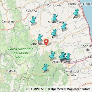 Mappa Contrada Piane Terme, 63087 Comunanza AP, Italia (16.9875)