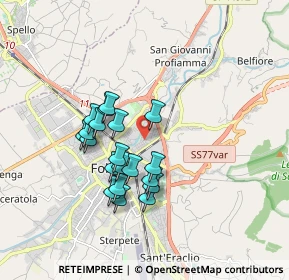 Mappa Via Abruzzo, 06034 Foligno PG, Italia (1.526)