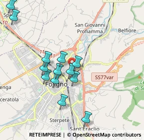 Mappa Via Abruzzo, 06034 Foligno PG, Italia (1.88385)