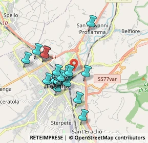 Mappa Via Abruzzo, 06034 Foligno PG, Italia (1.6125)