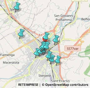 Mappa Via Piemonte, 06034 Foligno PG, Italia (1.44385)