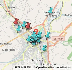 Mappa Via Piemonte, 06034 Foligno PG, Italia (1.316)