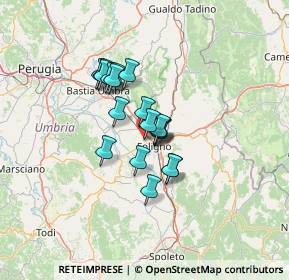 Mappa Via Enrico Giustozzi, 06034 Foligno PG, Italia (9.24158)