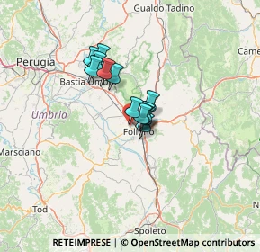 Mappa Via Enrico Giustozzi, 06034 Foligno PG, Italia (7.96231)
