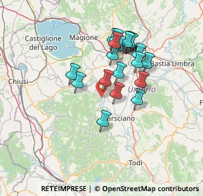 Mappa Località Mercatello, 06055 Marsciano PG, Italia (12.154)