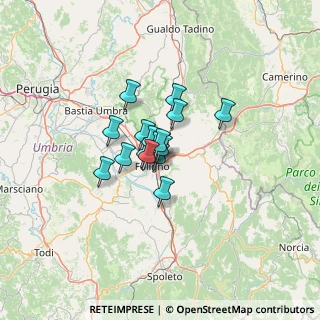 Mappa Via del Buon Pastore, 06034 Foligno PG, Italia (7.37875)