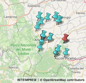 Mappa SP237, 63857 Amandola FM, Italia (11.7435)