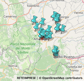 Mappa SP237, 63857 Amandola FM, Italia (10.542)