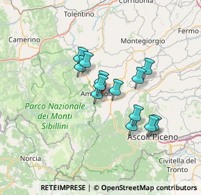 Mappa SP237, 63857 Amandola FM, Italia (10.56538)