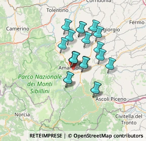 Mappa SP237, 63857 Amandola FM, Italia (10.4595)
