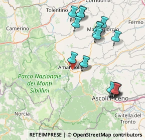 Mappa SP237, 63857 Amandola FM, Italia (17.5675)