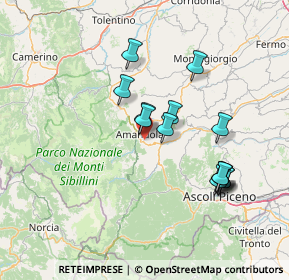 Mappa SP237, 63857 Amandola FM, Italia (13.73286)