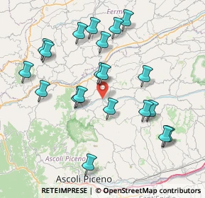 Mappa Contrada Tesino, 63068 Montalto delle Marche AP, Italia (8.3545)