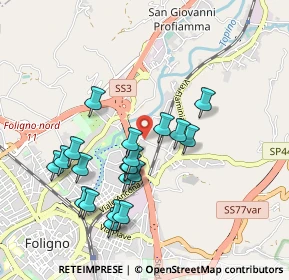 Mappa Via Serena, 06034 Foligno PG, Italia (0.935)