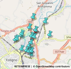 Mappa Via Serena, 06034 Foligno PG, Italia (0.8215)